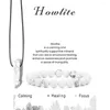 Strand Healing Stone Accessories smycken Set för positivitet Faux pärlor halsbandsarmband unisex semester presentidé