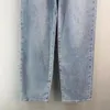 2024 Frauen Jeans Desinger Jean Modebrief bestickte Hosen lässige lockere Hosen lange Hosen gerade Mi-Beinhose Frau Jeanshose Größe S-XL