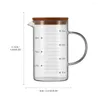 Wijnglazen Glazen Maatsbekers met handvat Spout Flessenschaal Melk koffie Drinkcontainer voor huishoudelijke winkelkeuken