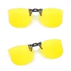 Lunettes de soleil Coup de forme d'oeil sur les verres de prescription ultra-légers UV400 Nuances pratiques Polarisée Flip Up Sun