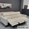 MINGDIBAO Genuine Leather Sofa Set with Power Recliner and Italian Leather Couch Multifunctional Theater Electric Reclining Seat