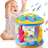 Montessori Baby Toy Musical Instrument Niemowlęta Ocean Light Rotary Projector Musical Toys Chider Early Educational Sensory