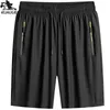 Shorts masculinos shorts masculinos 6xl 7xl 8xl verão novo shorts masculinos calças de seda de seda gelo