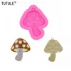 Toadstool Mushroom Earrings Silicone Resin Mold,Mushroom Earings Silicone Mold-Jewelry Flexible Resin Mold-Shiny Mold-Food Mold