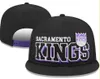 American Basketball "Kings" Snapback Hats 32 Teams Luxury Designer Finals Champions Locker Room Casquette Sports Hat Strapback Snap Back Adjustable Cap a2