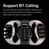 Gfordt Nouveau Bluetooth Call Smart Watch Mens Care Rate Blood Oxygen Monitor Health Watan Women 100 + Sport Modes Smartwatch Man