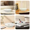 Bowls Ruffled Decorative Bowl Jewelry Storage Organizer Crafts maträtt Multipurpose Tray Key Holder Entrance Harts