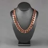 Kibo Hip Hop Real Pure 14k feste Goldkubanverbindungskette für Herren Hip Hop Halskette Miami Kette