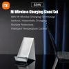 Chargers Original Xiaomi 80W Wireless Charger Stand Smart Temperature Control Base de carregamento vertical Carregador Fast para Xiaomi 11 Pro Ultra