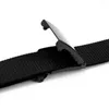 Belts Men's Women's Unisex Cotton Canvas Fabric Webbing Black Buckle Strap