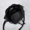 Модная мини -ведро сумка нано но -корейский ковш на плече мешок для женской шнурки с плетеной пакетом с пчел -ремешкой мешок кросс -кузне