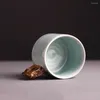 Mugs Creative Handmade Cup Shadow Between Green Mountains And Water Ceramic Coffee Mug