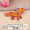 Mignon à fonte chaud adhésif Fox Patch Sticker Animal Cilot Paster à la main