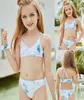 Onepieces Girls Holiday Cute Gradient Kolor Bikini Zestaw dwuczęściowy kostium kąpielowy Kąpiec Kącik wodny Water Sport na ramię 7030939