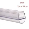Sceau d'écran de douche bande en PVC BAIN BAIN BAIN Sceau de douche Striots pour verre 6/8/10/12 / 15 mm Glue sans intermoins imperméable WEATHERSTRIP # 40