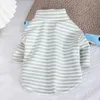 Vêtements pour chiens vêtements pour animaux de compagnie pull t-shirt t-shirt mignon stripe pyjamas chat printemps pour chihuahua petits chiens chats