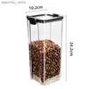 Pottes de nourriture Canisters Scelled Cans Whole Rains Kitchen Storae Food Rade Transparent Plastic Board Box Snacks Dry Oods TEA THE Storae Cans Container L49