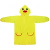 Creative Animal-Shaped Chilrens Raincoats Söt tecknad Student Poncho Baby Raincoat Fashion Simplicity Hushåll Rain Gear 240401