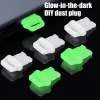 Handy Luminous DIY Staubstopfen Typ C iOS Dustplug Cover für iPhone Samsung Universal Night Light Stopper Anhänger