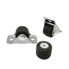 4 stks/ingesteld 0,5 inch recht wiel richtingscasters rubber stille hardware opbergdoos verborgen meubels lade casters