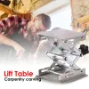 Lifter routerplaat tafel houtbewerking machines gravure laboratorium laboratorium labering standaard handmatige lift platform timmerwerk gereedschap handgereedschap gereedschap