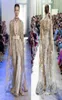2020 Elie Saab Evening Dresses With Long Jacket Lace Appliced ​​Deep V Neck Women Jumpsuit Prom Dress Custom Made Arabic Formal Par9773857