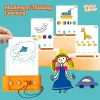 Kinder lernte Lernspiele logische Denkweise Training Form für kognitive visuelle sensorische Spiele Montessori Spielzeug