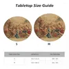 Tala de mesa Tanta de óleo Vulcano à prova de óleo à prova d'água para Aeneas a toalhas de mesa Capas de borda elástica de toalha de mesa Aubusson Floral