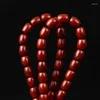 Strand India Red Sandalwood Beads 108 Hand String Chicken Blood Old Material Text Buddha Bead Bracelet