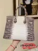 Handbag Crocodile Leather 7A Quality Imported hand sewn brand women's largeF6361767