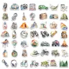 10/50 stks retro outdoor reiss aquarel gevarieerd sticker pack voor kinderen plakboeking reisbagage muur graffiti sticker sticker stickers