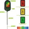 5 In 1 Bodetester pH -Messgerät Feuchtigkeitsmesser Temperatur Sonneneinstrahlung Intensitätsmessanalyse Alarm -Bodsäure -Säuregehalt Test Monitor