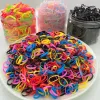 1000 PCs verdicken farbenfrohe Einweg -Gummibänder Haarbindungen Stirnband Kinder Pferdeschwanzhalterbänder Ringe Kinder Haarzubehör Accessoires