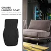 Chair Covers Chaise Lounge Protector Stretch Armless Sofa Cover Recliner Solid Color Printed Bed (Black) Chairs Furniture