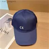 Ball Caps Canvas Bordide Baseball Cap moda Mulheres Designer Sun Proof Trucker Hat Capto de algodão Lineamento de algodão Summer Summer Outdoor Breathable FA059 Y240409