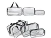 PVC Travel Transparent Cases Clothes Toiletries Storage Bag Box Luggage Towel Suitcase Pouch Zip Bra Cosmetics Organizer 3pcsset7664971