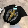 Den nya stora Cross Applique Skull Badge -lappar för jacka Back Motorcykelcyklist Tryckt dekaler rand