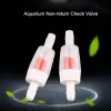 5pcs weiß rote Aquariumluftpumpe-Schachtventil Fischtank Einweg Einzugsabrechnungs-Prüfventil Aquarium CO2-Systemluftpumpe