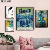 Pop Rock Band The Strokes 'Is This' Album Art Tracklist Affiche Set Rap Music Album d'album Cover Canvas Imprime pour Wall Art Room Decor