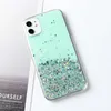 10pcs/lot clear glitter phone for iphone 14 15 15 13 12 pro 11 pro max xs max xr x 7 8 plus se 2020かわいいグラデーションスパンコールカバー