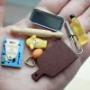 1: 6 à l'échelle miniature des outils de pâtisserie miniature Mini cuisine à rouleaux à roulettes pour blyth ob11 poupée accessoires jouet
