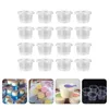 Disposable Cups Straws 50 Pcs Plastic Bowl Pudding Holder Multipurpose Dessert Cup Mini Containers Mousse Appetizer Clear Ice Cream