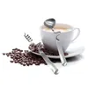 ディナーウェアセットコーヒーを攪拌するステンレス鋼のクリエイティブな調理器具飲料スウィズルサービングベンディングハンドルティーデザートカフェ用