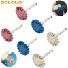 Dcloud Dental Rubber Polhoner composto de resina de polimento de diamante Sistema de diamante Burs RA 4mm Wheel Spiral Flex Brush Dentistry Ferramenta