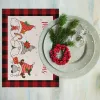 Рождественские курорты Plactemats 4 Pack Festive Linen Gnome подставки.