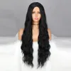 Black Blonde Long Wavy Halloween Cosplay S For Women Daily Wear Natural Synthetic High Temperatur Fiber 240327