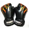 Luvas de boxe de grife esportivo luvas de chama para adultos combatendo o treinamento de sanda formando espuma tanque interno de boxe de couro pu