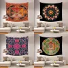 Tapestry personalizável Boho colaborista ioga manta de tapete