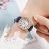 Нарученные часы роскошные бриллиантовые женские женщины элегантные женские кварцевые запястье 2021 Простое число женских кожаных часов Reloj de Mujer240409