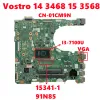 Moderkort CN01CM9N 01CM9N 1CM9N för Dell Vostro 14 3468 15 3568 Laptop Motherboard 153411 91N85 med i37100U CPU DDR4 VGA 100% Test OK